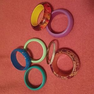 Bundle of seven bracelets